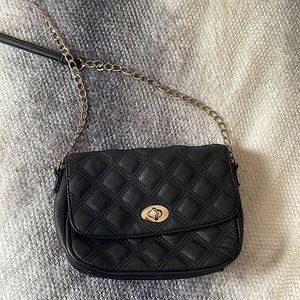 Black Crossbody Faux leather bag
